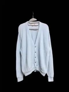 90's LONDON FOG サックスブルー アクリルガーディガン　Lサイズのサムネイル