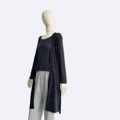 ANAYI アナイ ロングカーディガン ブラック レディース