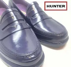 HUNTER ローファー ネイビーのサムネイル