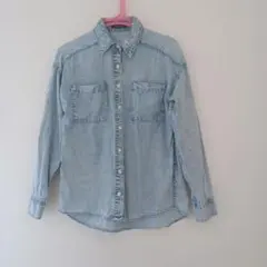 INGNI スタッズ付き　コットンデニムシャツ