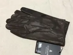 574新品LANVIN COLLECTION羊革メンズステッチ手袋スマホ対応