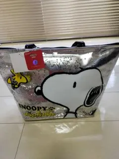 【新品未使用タグ付き】SNOOPY トートバッグ シルバー在庫2個のサムネイル
