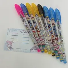 クレヨンしんちゃん キラキラボールペン 8本セット
