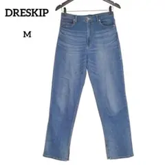 DRESKIP ドレスキップ 　デニムパンツ　ストレートデニム　M ブルー