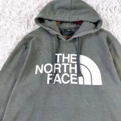 ノースフェイス ビッグロゴプリント 大きめサイズ プルオーバー スエットパーカー
