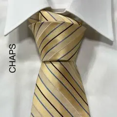 TG2494 CHAPS レジメンタル ストライプ シルク ネクタイ 日本製