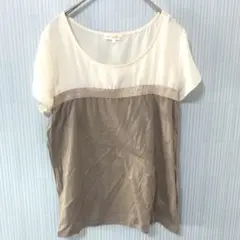 fredy emue フレディエミュ　切り替え　レディース　Tシャツ　日本製のサムネイル