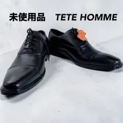 未使用品　TETE HOMME テットオムブラックビジネス　Lサイズ44EEEのサムネイル