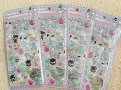 はぴだんぶい　3Dステッカー4枚セット