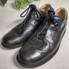 【良品】LANVIN/ランバン/レザー/スニーカー/ブラック/黒26.0cmのサムネイル
