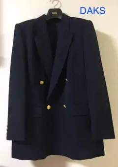 【ほぼ美品】【日本製】DAKS テーラードジャケット　ネイビーのサムネイル
