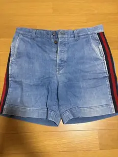 グッチ ハーフパンツ シェリーライン カーキベージュ系 46 M相当