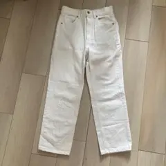 GU レディース ホワイト デニム ジーンズ