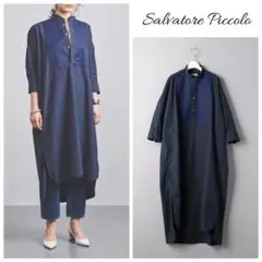 美品‼️SUSURI ススリ コクスンドレス prussian blue ネイビー - メルカリ