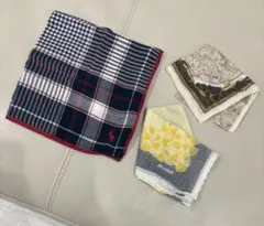 ブランド 大判ハンカチ3枚セット♡ラルフ・セリーヌ・アシダジュン