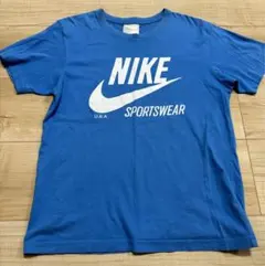 NIKE ナイキ Tシャツ ロゴプリント ブルー U.S.A. おしゃれ 140