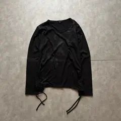 archive grunge long sleeve shirt black