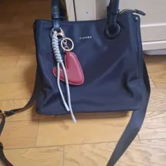 FIRANO ブラック ショルダーバッグ