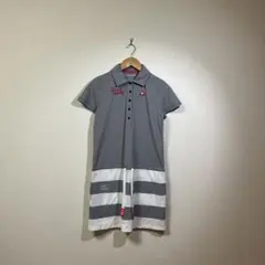 le coq sportif GOLF ルコックゴルフ 半袖 ボーダーワンピース