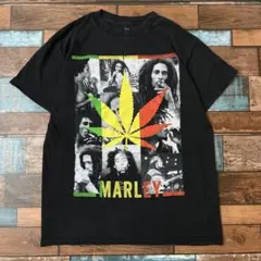 ビンテージ　古着　ボブマリー　レゲェ　メンズ　半袖tシャツ　黒　サイズM