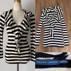 Ralph Lauren ラルフローレン　ボーダー　フリルカットソー