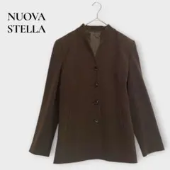 ヌォヴァステラ スタンドカラージャケット 長袖 シングル M相当 ブラウンのサムネイル