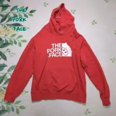 THE PORK FACE ポークフェイス　パーカー　赤　XL