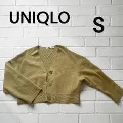 【美品】UNIQLOユニクロミラノリブVネックカーディガングリーン