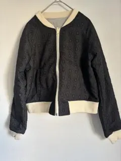 rivet&surge ブルゾン ジャンパー リバーシブル M クロ グレー