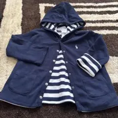 Ralph Lauren フード付きトレーナー 24M ネイビー