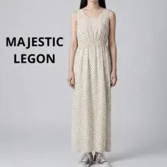 【MAJESTIC LEGON】ドット シャーリング ノースリーブ ワンピースのサムネイル