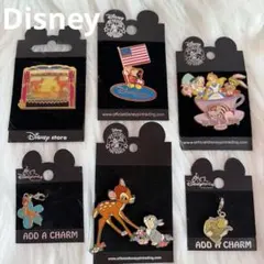 Disney ピンバッジ　チャーム6点セット