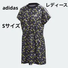 アディダス　花柄　半袖　ミニワンピース　Sサイズ　AOP TEE DRESS