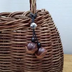 栃の実バッグチャーム　ハンドメイド
