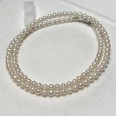 伊勢志摩英虞湾産あこや真珠 3.5-4mm パールネックレス 42.5cm - メルカリ