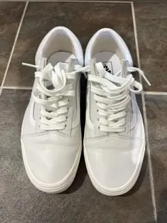 【美品】バンズ　VANS オールドスクール　レザータイプ