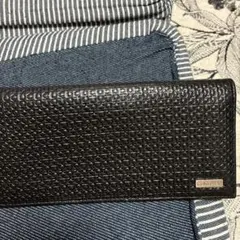 値下げ　Calvin Klein 長財布 ブラック レザーのサムネイル