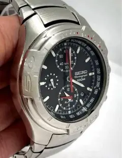 SEIKO メンズ 腕時計 クロノグラフ 100M アラーム
