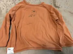 ベルメゾン　猫柄トレーナー　テラコッタ　裏表前後ろ無し