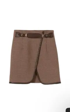 claudie pierlot ハウンドトゥース　スカート