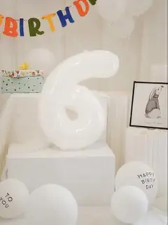 【Ｎｏ．6】バルーン 風船 ホワイト お祝い お誕生日