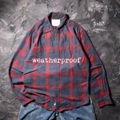weatherproof ネルシャツ チェック　グレー　レッド　好配色のサムネイル