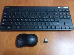 エレコム 薄型キーボード ワイヤレス マウス付き TK-FDM109MBK