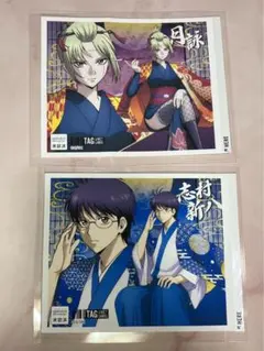 劇場版　銀魂　吉原大炎上　サントリー　ラベル缶　ステッカー　月詠　新八