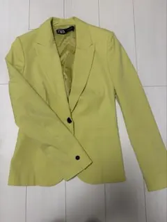 ZARA テーラードジャケット ライムグリーン