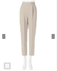 グレイル　センタープレスベージュパンツ