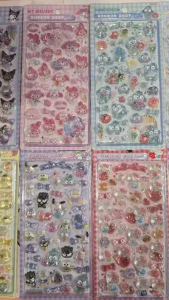 【正規品】 ボンボンドロップシール サンリオ 第2弾 8枚セット