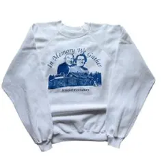 90s Hanes USA製 メモリアルプリント スウェット 白 XLのサムネイル