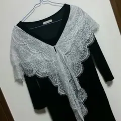 シルバーレースストール