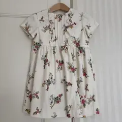 【ZARA】ザラ　半袖ワンピース　花柄　3-4years 104センチ